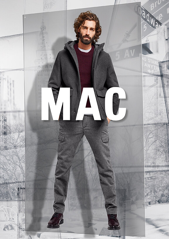 MAC-MEN - grauer Zip-Hoodie - Maik Daberkow